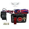 Engine Start Push Starter Carbon Fibre Racing Ignition Switch Panel