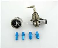 
Adjustable Fuel Pressure Regulator with Pressure Gauge