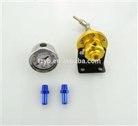 
Adjustable Fuel Pressure Regulator with Pressure Gauge