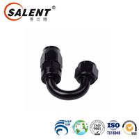 
Universal 180 degree swivel hose end fitting/adaptor oil/fuel line -4AN Black