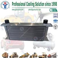 
Stack structure brazed car engine oil cooler
