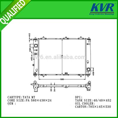 ALUMINUM AUTO ENGINE WATER COOLING RADIATOR INDIA TATA CAR RADIATOR