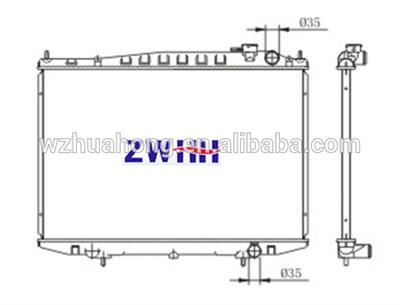 OEM 21410-2S400/3S400 Radiator for NISSAN HARDBODY D22