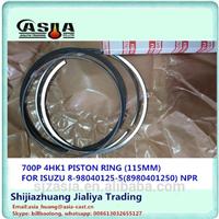 
700P 4HK1 PISTON RING (115MM) OE: 8-98040125-5(8980401250) NPR
