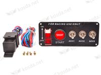 
Universal Carbon Racing Ignition 12v Switch Panel
