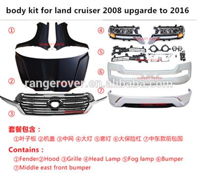 body kit for land cruiser fj200 2008 upgrade to 2016 old upgrade to new