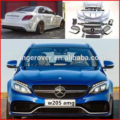 C-class w205 C63 amg style body kit for 2014-2016