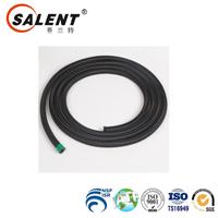
1 Foot Black AN4 Nylon And Stainless Steel Braided Fuel Oil Gas Line Hose -4AN