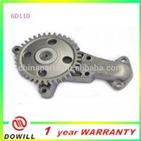
original engine parts, good quality oil pump 6D110 for excavator parts