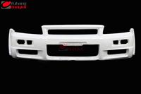 
For 1999-2000 Skyline R34 GTT 2D 4D GTR-Style Front Bumper Glass Fiber