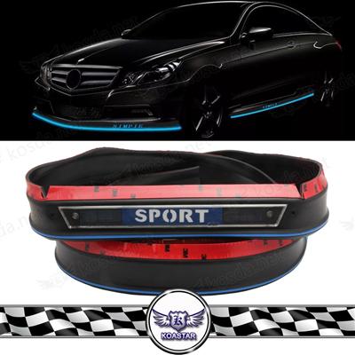 2016 new car accressories Grow in the dark Luminous car bumper protector strips , LED lip skirt protector