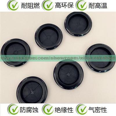Double Face Shaped Rubber Wire Cable Grommet Black Fire Resistant