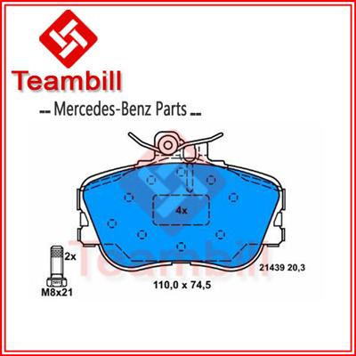 China factory disc brake pad for Mercedes w202 c180 c220 0024202220 front