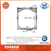 
TOPASIA HEAVEY TRUCK RADIATOR FOR VOLVO FH12/FH16 OEM NO.:8149362/ 85000352/20536948/20482259 CORE SIZE:850*658*56
