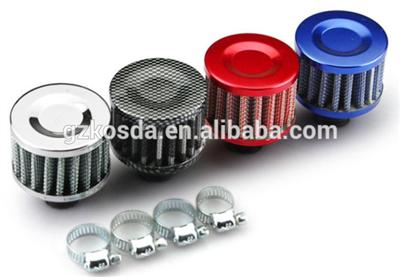 Auto Spare Parts Car Air Filters,Blue/Red/Carbon/Silver 12mm Air Breather Filter
