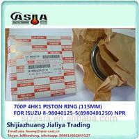 
Supply 4HK1/4HG1 engine piston ring for OEM:8980401250
