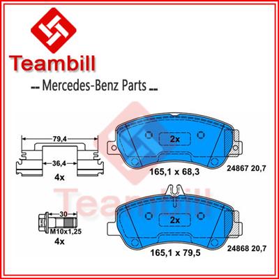 car parts disc brake pad for Mercedes X204 GLK GLK350 005 420 63 20 , 0054206320