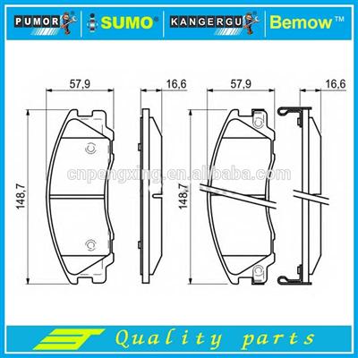 Auto Brake Pad 58101-H1A00 SP1097 FOR ELANTRA