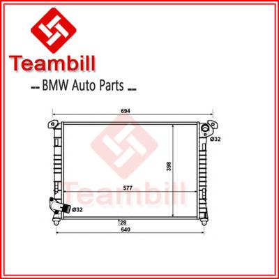 smart car accessories for mini R52 Cooper radiator 7509714