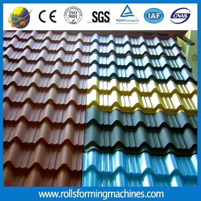 Galvanized Roofing Sheet Glazed Tile Roll Forming MachineiagmQq