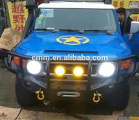 
Fj cruiser Heavy duty steel front bumper with lighting guard and winch plate
