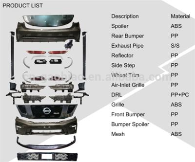 Hot sale PP material Body kit For Nismo 2016