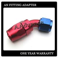 
Racing Aluminum Swivel Hose End Fitting Nylon Braid Adapter AN8 45 Degree