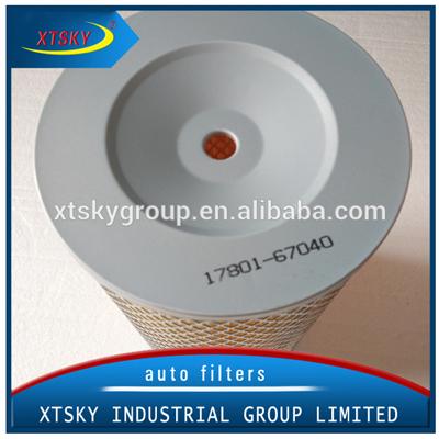 XTSKY Wholesale Engine filter of air with high quality 17801-67040
