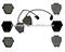 Brake Pad Set for AUDI A6 /AUDI AIIroad Quattro MDB2120