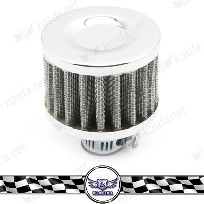 Universal 12mm Single Port Mini Red Blue Black Carbon Oil Air Breather Filter