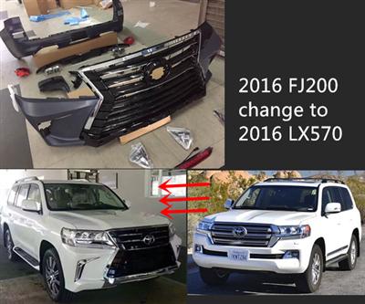 2016 land cruiser fj200 change to 16 lx570 body kit