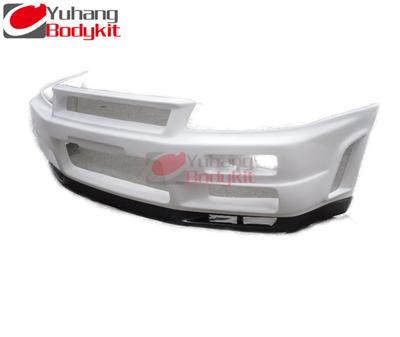 For R34 GTR Nismo Glass FiberFront Bumper and Carbon Fiber Front Lip