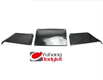 For 350Z Z33 Rocket Bunny Style Rear Under Diffuser Rear Spats Glass Fiber