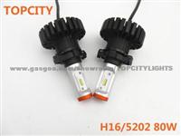 Latest Auto LED Head Lamp H16 5202 80W Fog Headlights