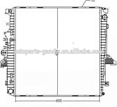 LR021777 PCC500041 radiator for LAND-ROVER