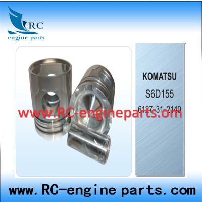 KOMATSU S6D155 Piston Kit With OEM NO.6127-31-2140 6127-31-2030