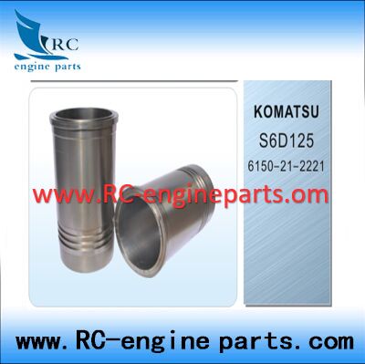 KOMATSU S6D125 Cylinder Liner With OEM NO.6150-21-2221 6151-21-2220