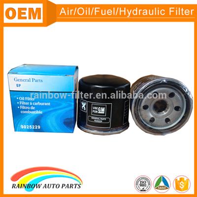 100% trade assurance oil filter factory for OEM GM 9025229