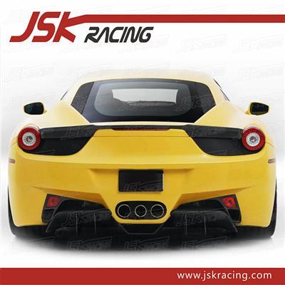 V STYLE CARBON FIBER REAR DIFFUSER FOR 2011-2013 FERRARI 458 ITALIA AND SPIDER