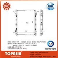 
TOPASIA HEAVEY TRUCK RADIATOR FOR IVECO stralis Radiator 504080547 nissens 63333 size:555*569*40
