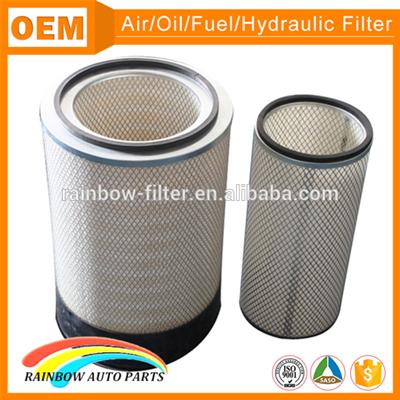 cylindrical air filter AF25812 with metal mesh