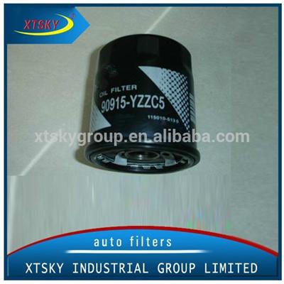 XTSKY hot sale auto oil filter manufacturer 90915-YZZC5