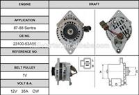 
Stable and reliable operation auto car alternator forNissan Sentra 23100-70a00-r alternator
