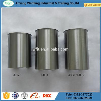 factory price 4JG1 steel chromed cylinder liner