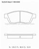 Factory Sell D5009 Disc Brake Pad For SUZUKI Civic Sedan, Hatchback 1980-1981