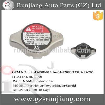 OEM NO.19045-P08-013 16401-72090 133C7-15-205 aluminum pressure caps for Honda/Toyota/Mazda/Suzuki cooling parts