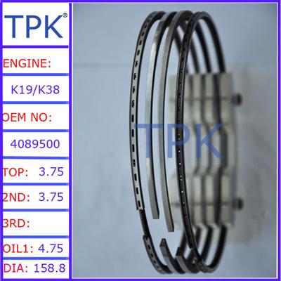 K19 piston ring, KTA19 ,K38 ,K50 engine piston ring set, 4089500 4955975