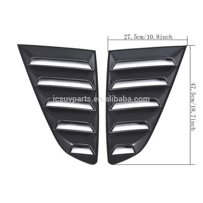 PP Chrome Rear side window vent for Ford Mustang 2015