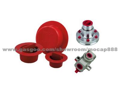 Thick Wide Flange Plastic Tapered Plug With Pull Tab