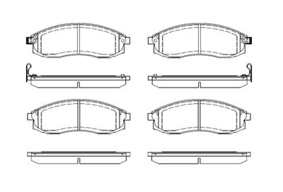 Brake Parts 41060-38U90 Brake Pad Manufacturing GDB3107 D1224